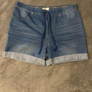 Just Be Blue Jean Shorts Classic Rolled Cuffs
